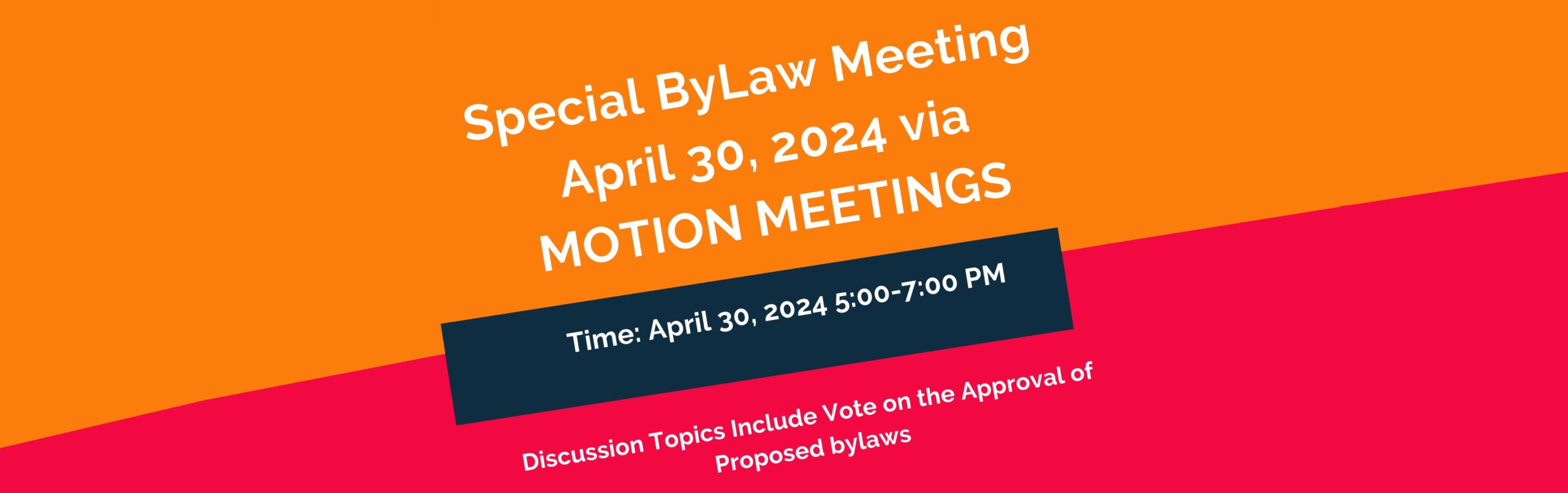 By-Laws Meeting @ Motion Meetings